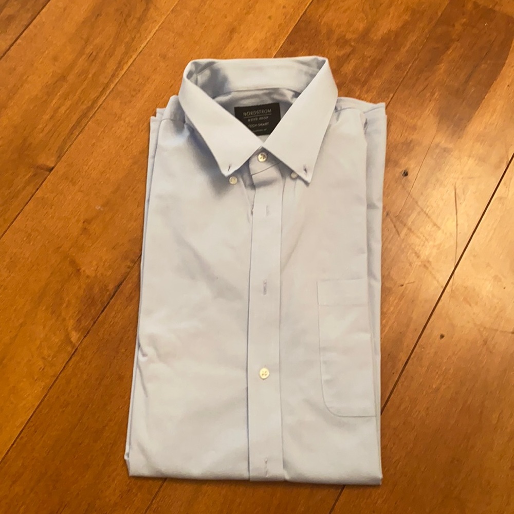 nordstrom blue button down